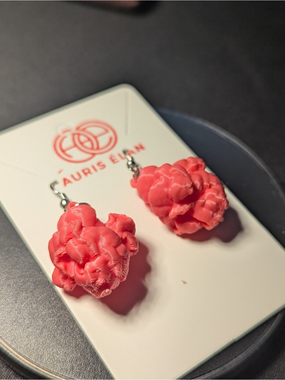 Pink Popcorn Earrings